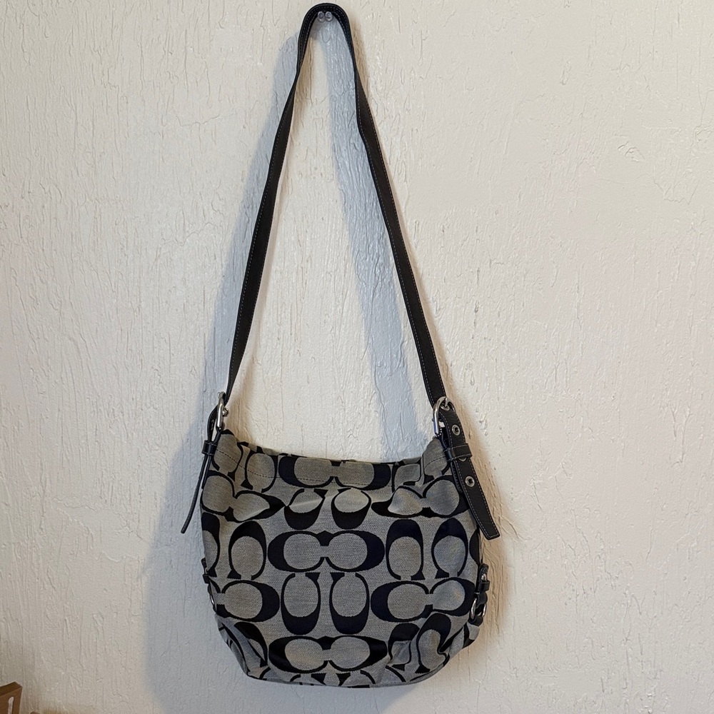 Coach Black and Gray Crossbody Bag